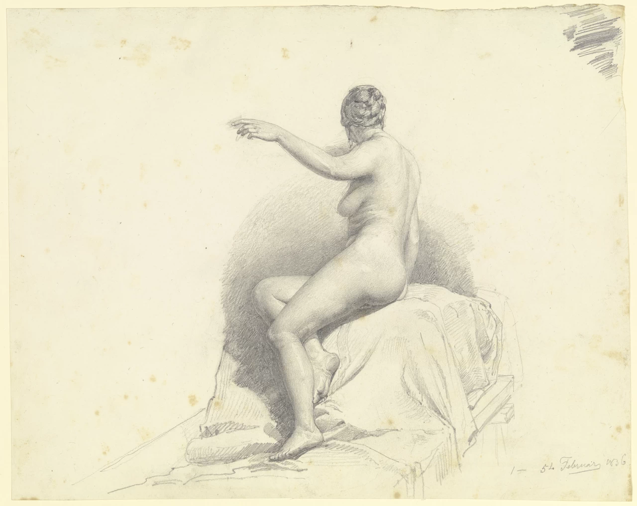 Nudo femminile seduto, visto di profilo - Städelsches Kunstinstitut e Galleria Comunale, Francoforte